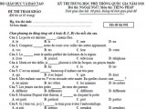 Đề tham khảo kì thi THPT quốc gia của Bộ Giáo dục đào tạo môn tiếng Pháp