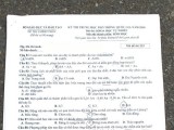 Đề thi và đáp án chính thức môn sinh học kì thi tốt nghiệp THPT quốc gia năm học 2018
