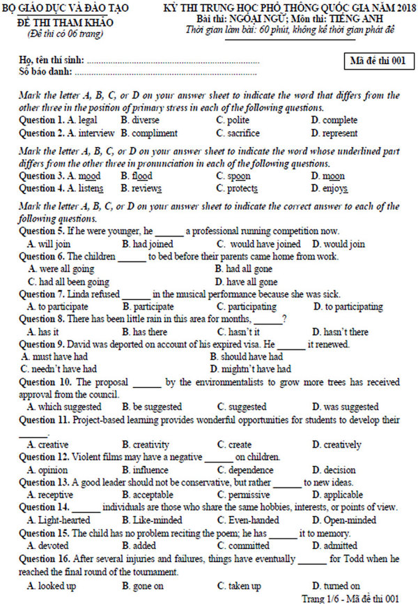 de-thi-mon-tieng-anh-gia-su-dai-hoc-y